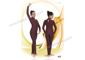 Maillot de Ballet Entero con Manga Larga y Clecs