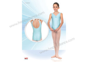 Maillot de Ballet Clásico de Tirante Ancho con Frunce Delante