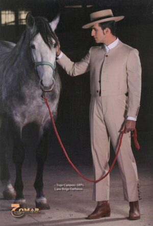Traje Campero Lana Beige Garbanzo